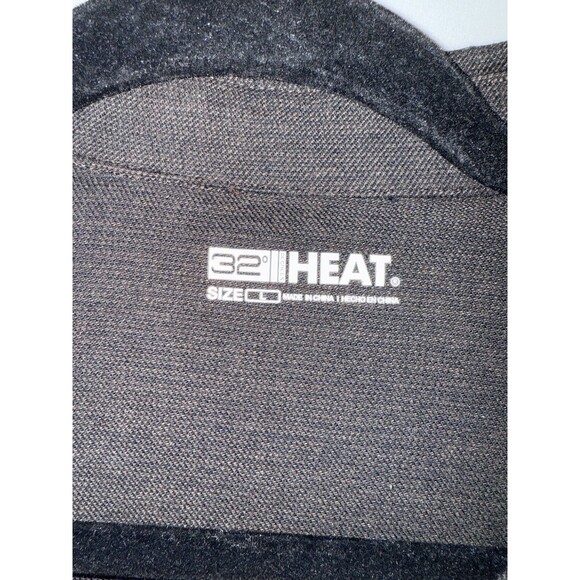 32 Degrees Heat Long Sleeve Button Up Shirt, Black, Size Large, RN165550 - Picture 2 of 8